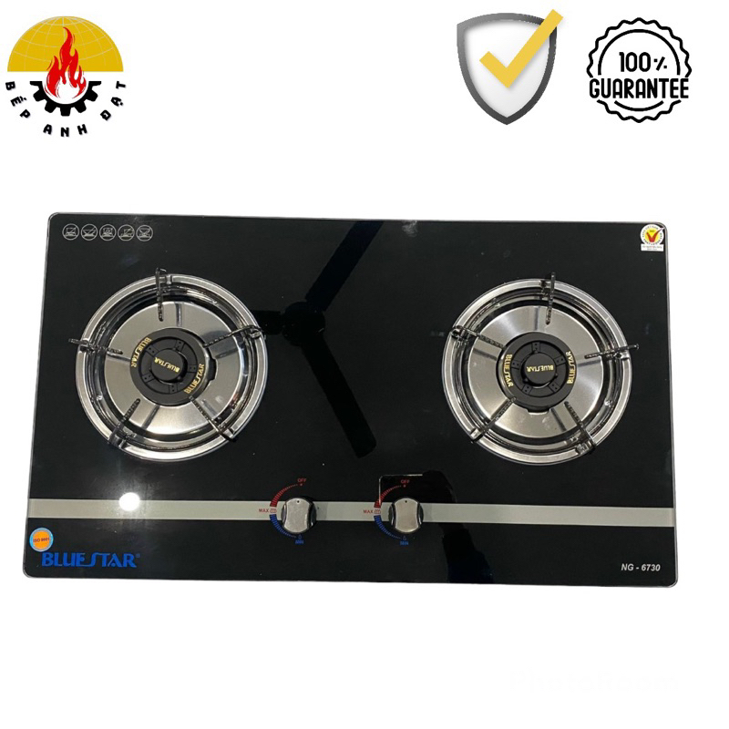 BẾP GAS ÂM KÍNH BLUESTAR6730-TIẾT KIỆM GAS NHẤT TRONG CÁC DÒNG BẾP ÂM
