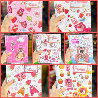 Xấp 10 tờ bao tập tiện lợi 2 trong 1 (sẵn giấy kiếng) gấu dâu/trà sữa/molang/among/doraemon/kẻ sọc/xương rồng/khủng long