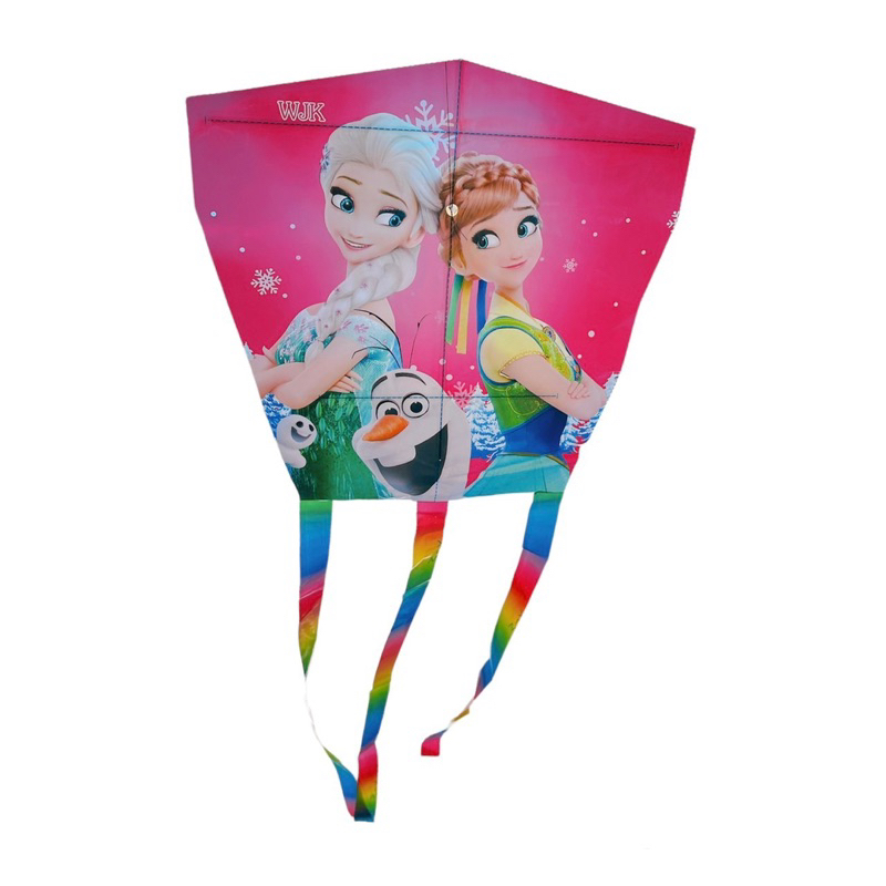 Diều Nhựa Đuôi Dài Có Cần Câu Cho Bé Mẫu Công Chúa, Siêu Nhân Hoạt Hình Giá Rẻ