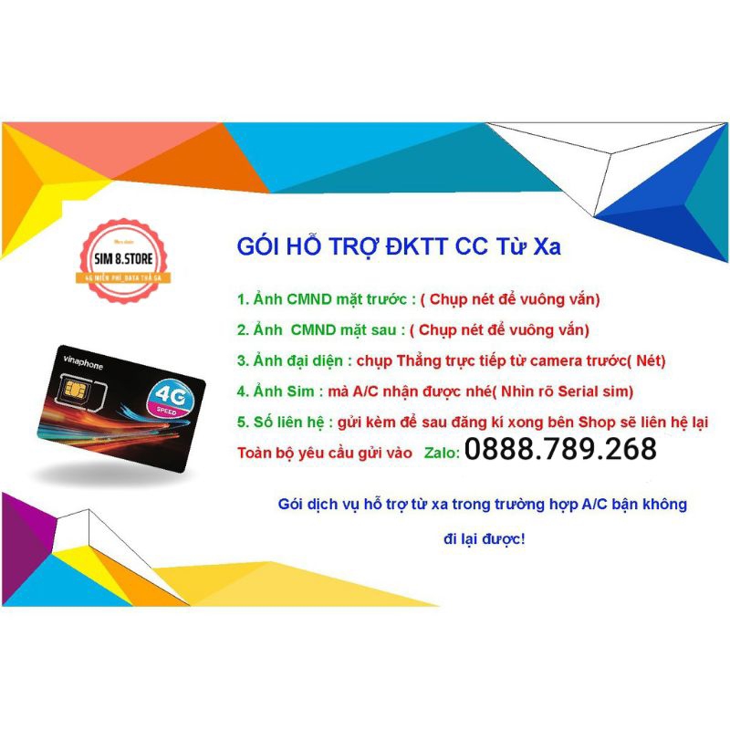 Gói hỗ trợ đăng ký chính chủ sim Vinaphone