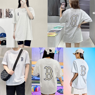 | SALE | Áo phông M.L.B monogram logo lưng from nam / nữ Full Tag Co
