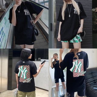 | SALE | Áo phông M.L.B monogram logo lưng from nam / nữ Full Tag Co