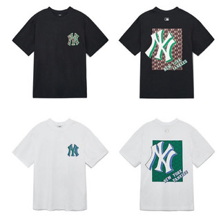 | SALE | Áo phông M.L.B monogram logo lưng from nam / nữ Full Tag Co