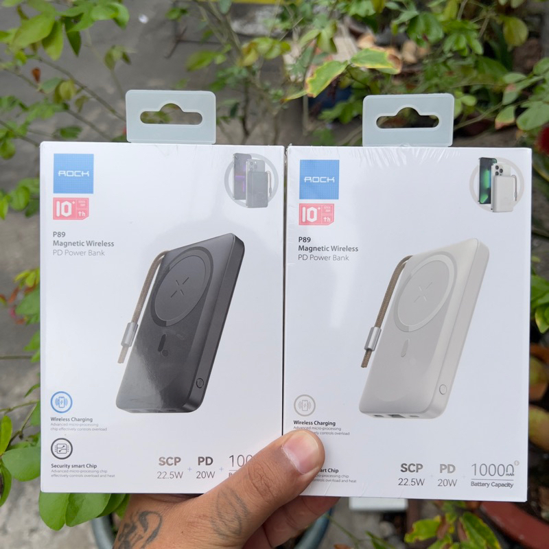 Pin Sạc Dự Phòng Magnetic Rock-P89 kiêm không dây 15W