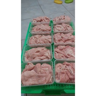 Vú heo cắt lát chưa ướp hộp 500gr