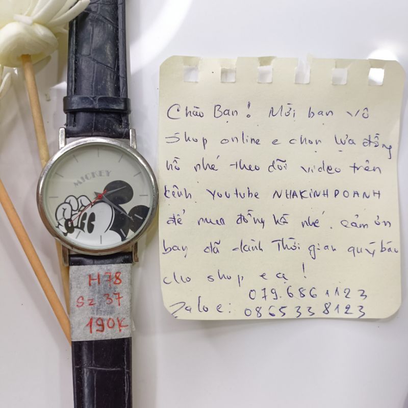 Đồng hồ nam, hiệu Mickey