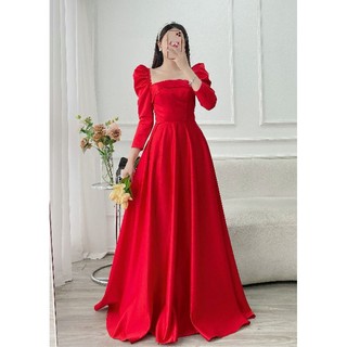 Váy cưới đi bàn tay bồng dài