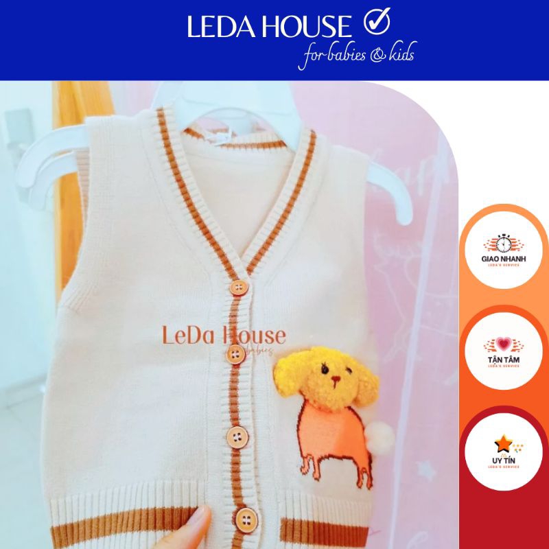 Áo gile len cho bé sơ sinh giữ ấm len loại 1 mềm mịn không bai xù 4kg - 10kg