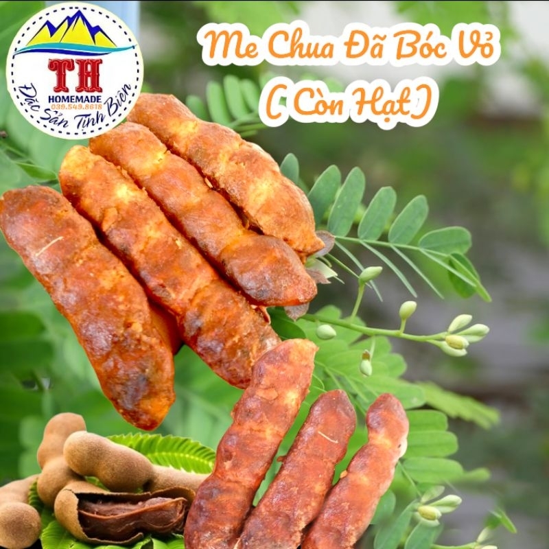 1kg Me chua chín đã bóc vỏ , nấu lẩu, nấu canh chua, làm đá me