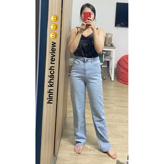 Quần ống suông zr xuất xịn lưng cao hack dáng size 28 29