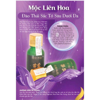Mộc Liên Hoa - sản phẩm đào thải sắc tố sâu dưới da