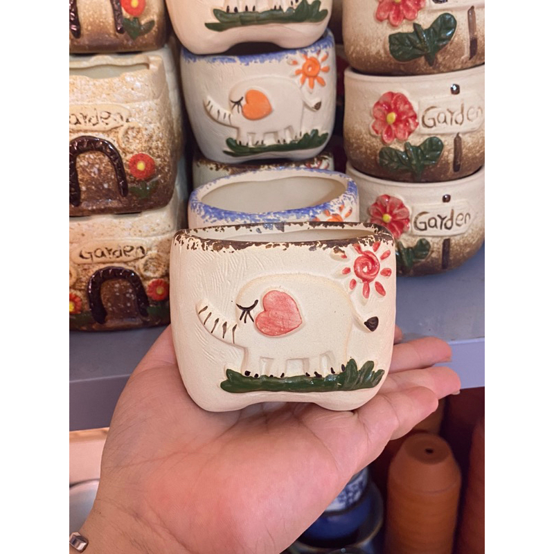 Chậu Nung giá rẻ  7x7cm