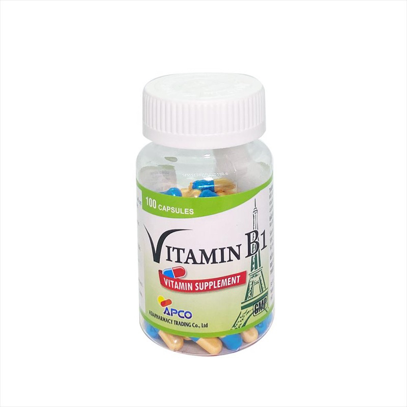 Vitamin B1 150mg. Chai 100viên nang.