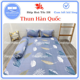 Bộ ga giường, Drap nệm Thun Lạnh Hàn Quốc 4 món