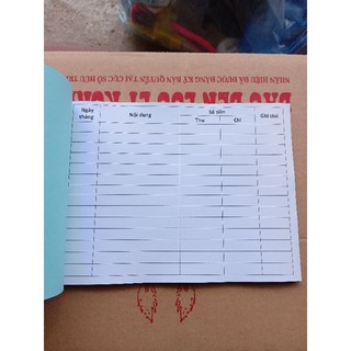 [MUA 10 TẶNG 1] SỔ THU - CHI A5 (50 tờ, in 1 mặt)