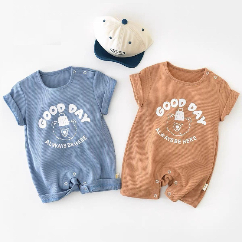 (RH417) (5-12kg) Áo liền quần dành cho em bé (Puppy Kids) Gấu, hè mát.