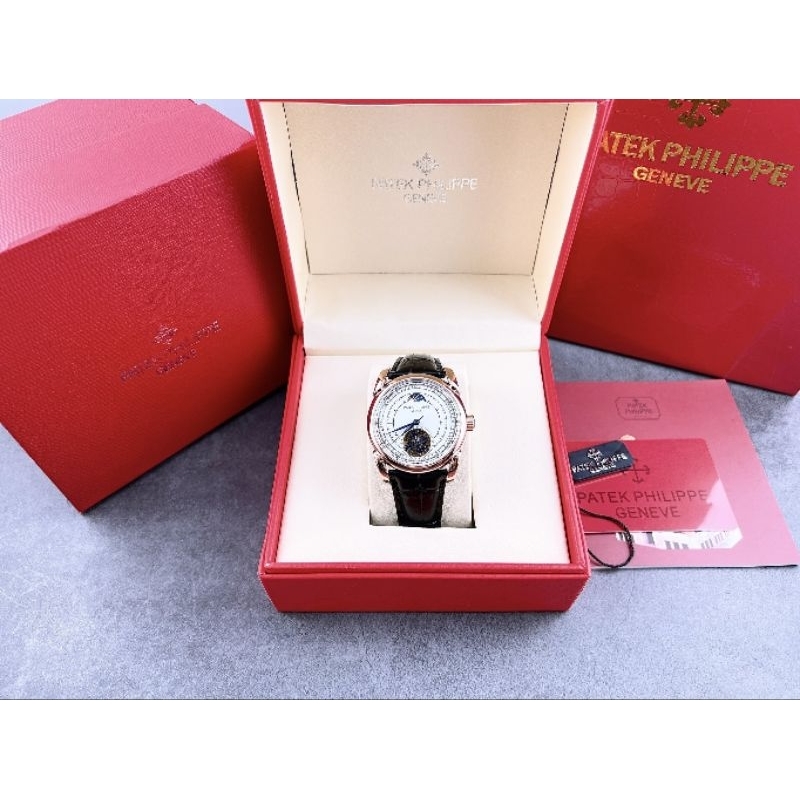 [ Free Ship ] [ được ktra hàng ] Đồng hồ nam cao cấp Patek Philippe máy nhật lộ cơ size 40mm dây da bảo hành 2 năm