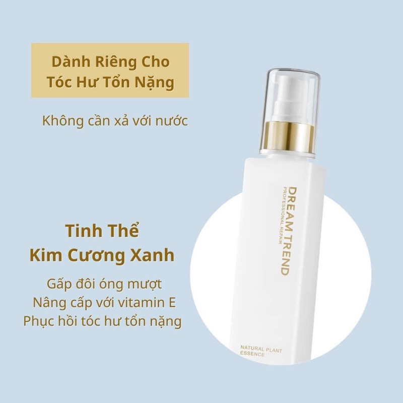 ( Chính Hãng )AHA DREAM TREND VANG Tặng kèm kẹp càng cua dành cho tóc hư tổn nặng giúp phục hồi khô xơ chẻ ngọn tóc mềm