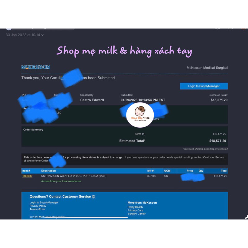 Sữa Nutramigen Mỹ hộp 357g chính hãng ✈️👶🏻 Cho bé dị ứng đạm bò