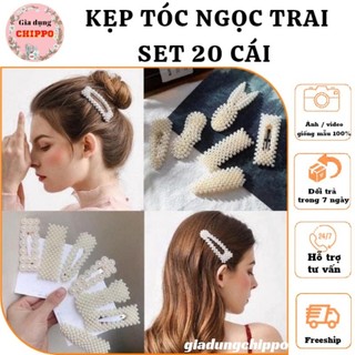 Set kẹp tóc 20 cái phong cách Hàn Quốc