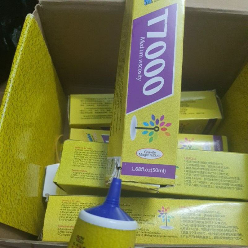 Keo dán màn hình b7000 t7000 gel đen gel trắng 50ml