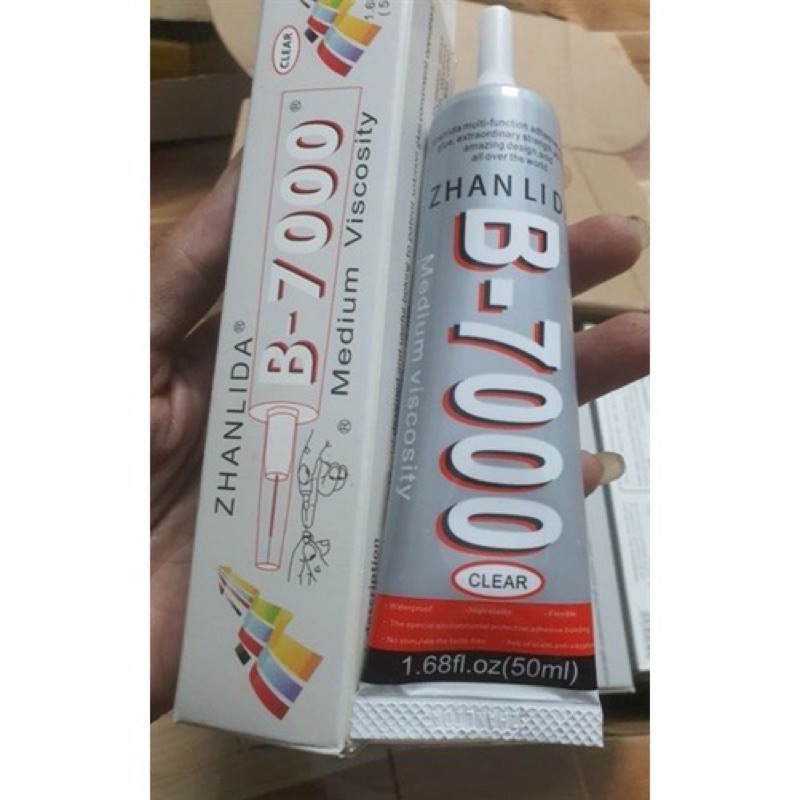 Keo dán màn hình b7000 t7000 gel đen gel trắng 50ml