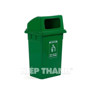 Thùng rác 90 lít nắp hở ( có bánh xe và không bánh xe)