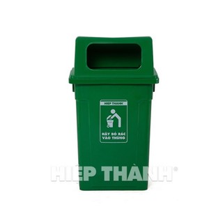 Thùng rác 90 lít nắp hở ( có bánh xe và không bánh xe)