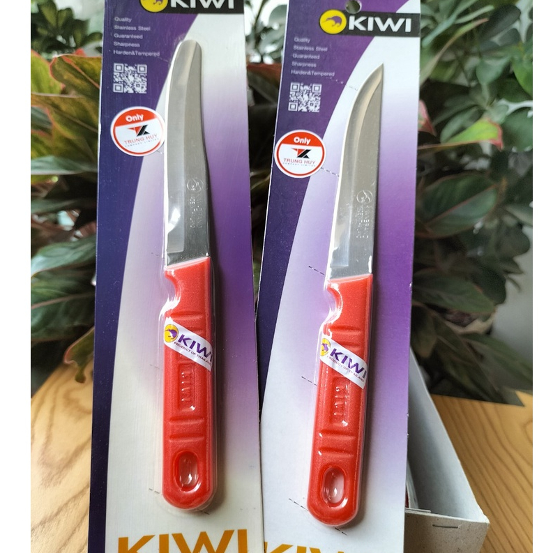 Dao gọt trái cây Kiwi 511 cán nhựa đỏ - R511 - R512 mũi bầu hàng chính hãng nhập khẩu Thái Lan