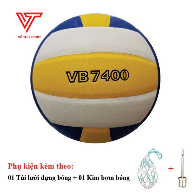 Bóng Chuyền Thăng Long Da Nhật Tiêu Chuẩn Thi Đấu VB 7000 , VB7400 Tặng Túi Lưới Và Kim Bơm Tiêu Chẩn