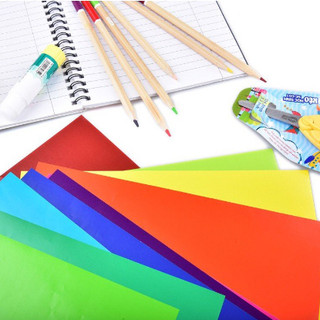 Giấy Thủ Công Khổ Lớn (1 Túi /10 Tờ -8 Màu ), Giấy Thủ Công Nhiều Màu Sắc Có Decan Cho Bé