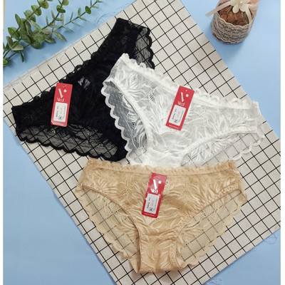 [BST mới] Quần lót nữ Vicci 215 cạp thấp, vải ren xuyên thấu thời trang quyến rũ