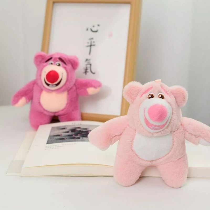 Móc Chìa Khóa Hình Gấu Dâu Bông Mềm Dễ Thương