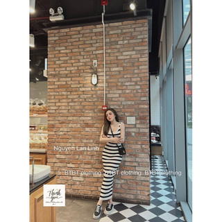 Váy Len Kẻ Sát Nách Miumiu