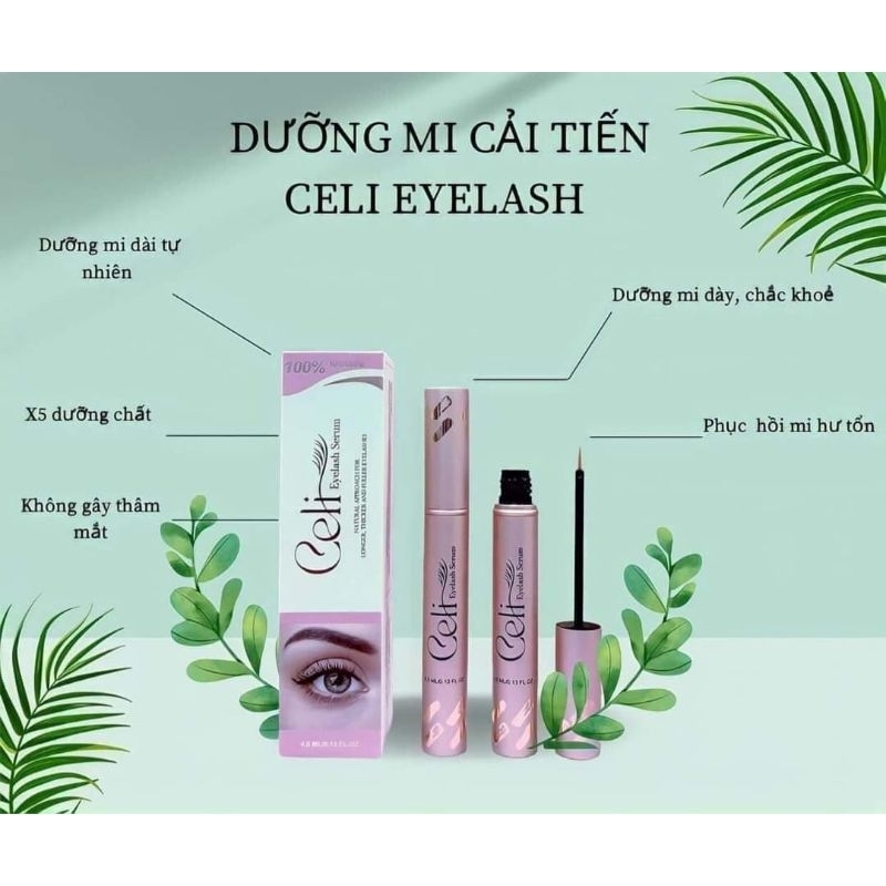 Bộ 3 Cây Serum Dưỡng Mi Mày CELI - Dưỡng Dài Mi Mày Kích Mộc Rậm Hơn