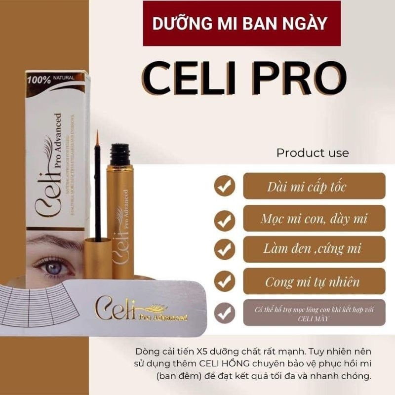 Bộ 3 Cây Serum Dưỡng Mi Mày CELI - Dưỡng Dài Mi Mày Kích Mộc Rậm Hơn