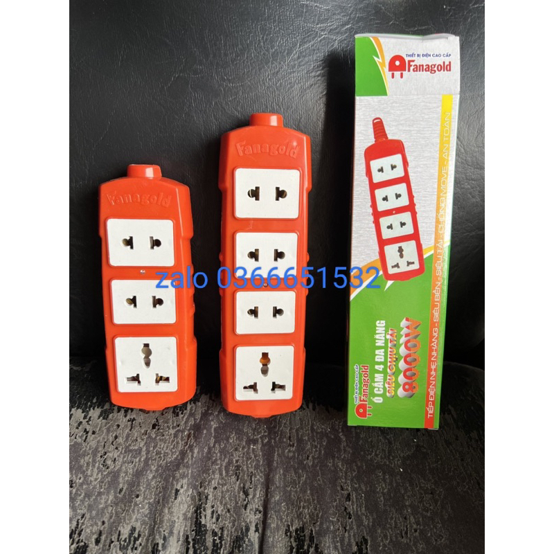 Ổ CẮM ĐIỆN KHÔNG DÂY FANAGOLD CHỊU TẢI CAO 6000UW- 3 Ổ LOẠI 1 CHÍNH HÃNG