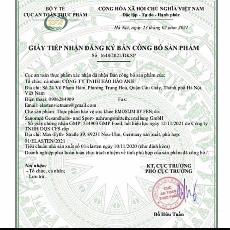 Bột Sữa Bò Tách Béo Giảm Cân Emoslim Chính Hãng / giam can giam beo