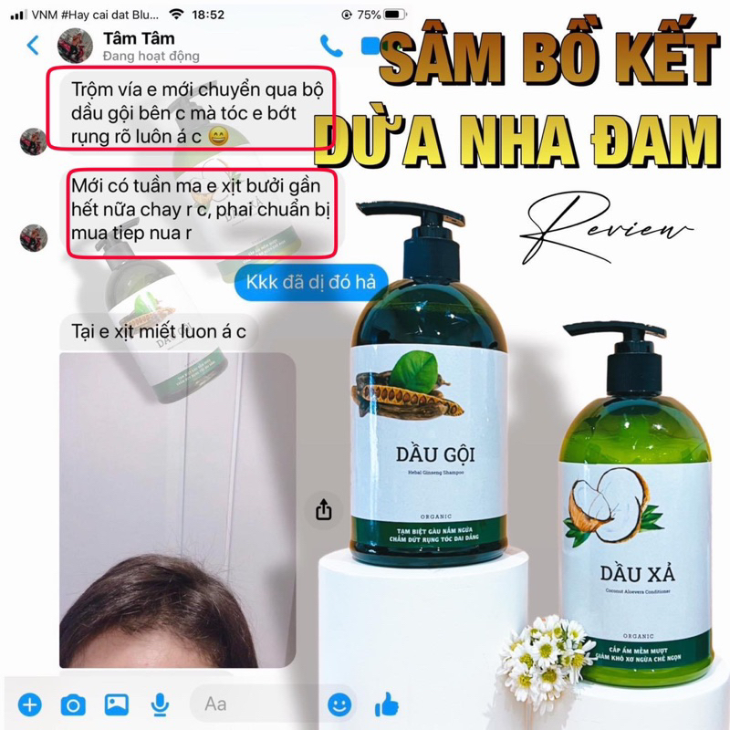 Dầu Xã Dừa Bưởi  KHÔNG SILICON, Mượt tóc, Phục hồi tóc khô xơ, hư tổn, Bóng Khoẻ sau uốn, nhuộm | BigBuy360 - bigbuy360.vn