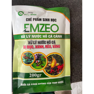 Chế phẩm emzeo xử lý nước Hồ Cá bị đục, xanh, rêu, vàng gói 200gram