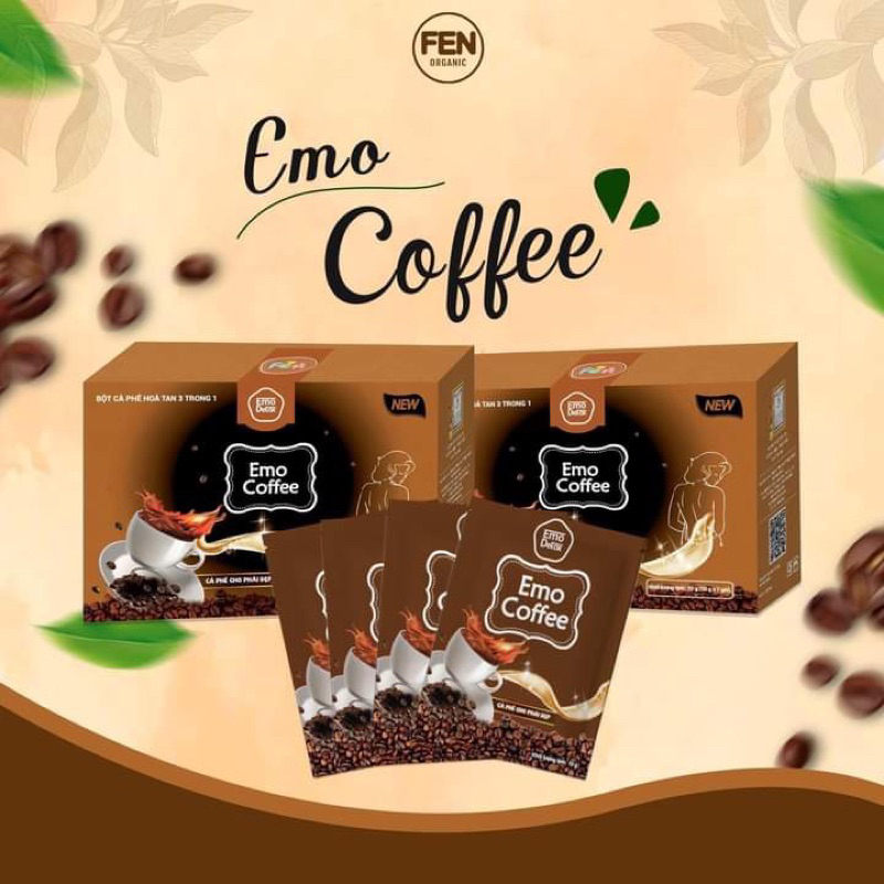 (Freeship+quà) Bột Cafe Giảm Cân Emoslim Chính Hãng /giam can giam beo