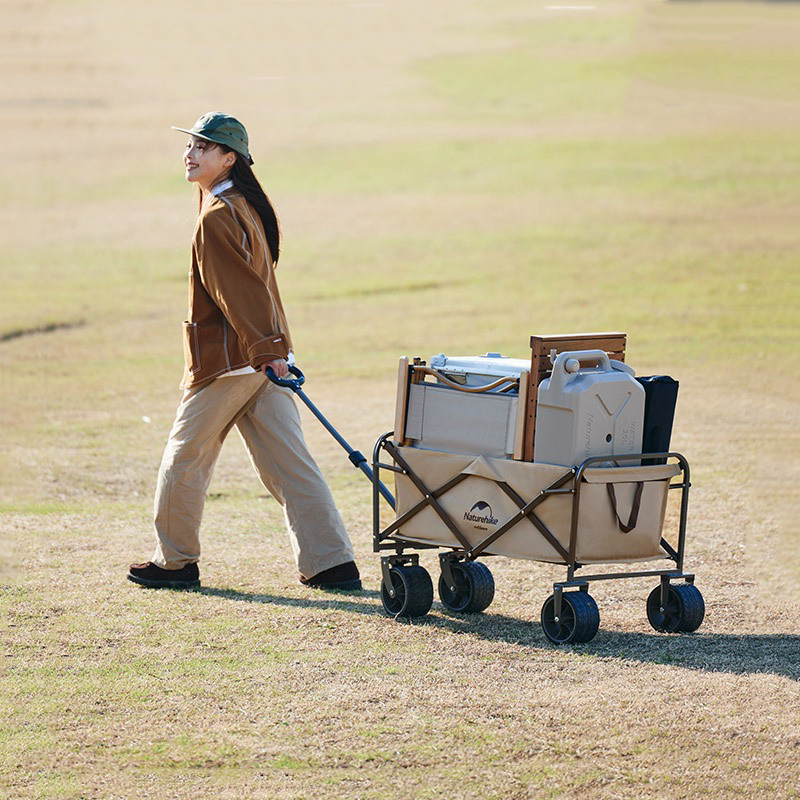 Xe kéo dã ngoại gấp gọn 90L phiên bản bánh to NatureHike NH19PJ001