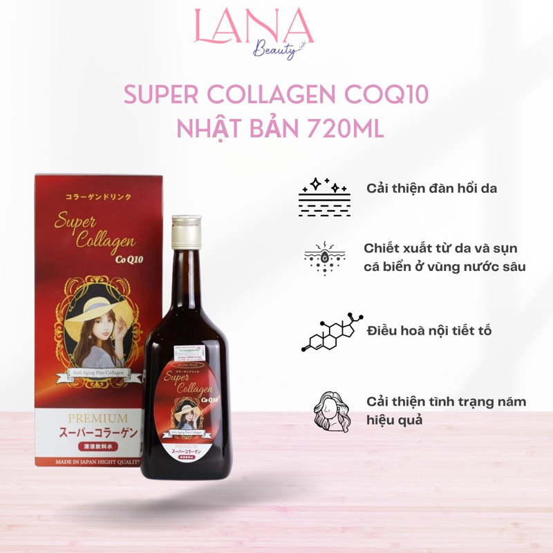 Super Collagen Coq10 Premium Cao Cấp Từ Nhật Bản Tăng Cường Độ Ẩm, Giúp Bạn Có Được Làn Da Tươi Sáng