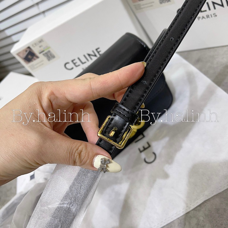 Ảnh thật ⚡️Vip Loại1⚡️ Túi Đeo Chéo Ce Lin vuông Da Mịn Full Box