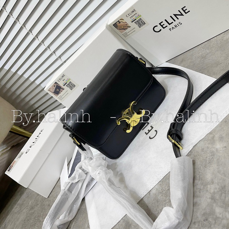Ảnh thật ⚡️Vip Loại1⚡️ Túi Đeo Chéo Ce Lin vuông Da Mịn Full Box