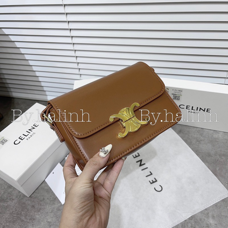 Ảnh thật ⚡️Vip Loại1⚡️ Túi Đeo Chéo Ce Lin vuông Da Mịn Full Box