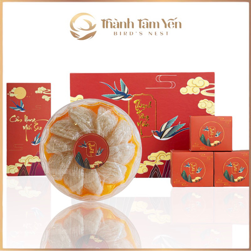 Tổ Yến Sào Tinh Chế Sợi Dài Nguyên Chất Khánh Hòa - Thành Tâm Yến (50gr-100gr) - Tặng set đồ chưng -Tổ Yến sào Khánh Hòa