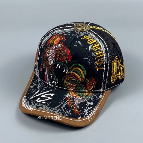 NÓN KẾT ÔNG ĐỊA  FOUR 41, MŨ LƯỠI TRAI THÊU HÌNH GÀ PHONG CÁCH MẠNH MẼ CÁ TÍNH