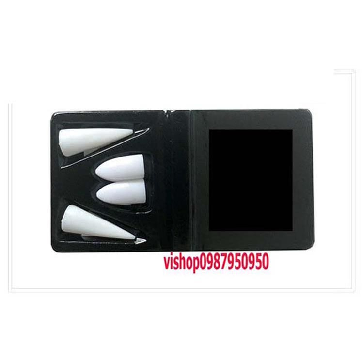 Bộ 4 Răng Nanh Giả Ma Cà Rồng Hóa Trang Halloween Mới