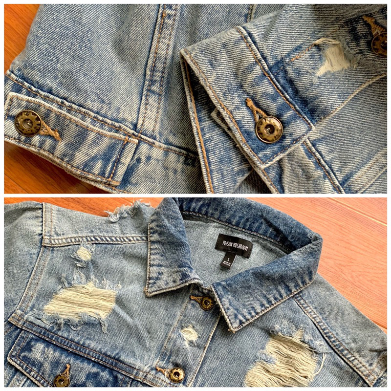 Áo khoác bò Denim Jacket Poison Mushroom